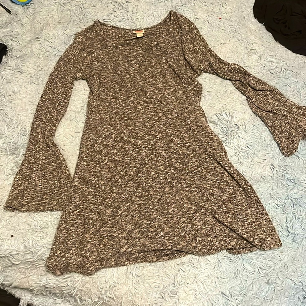 Grey flowy dress